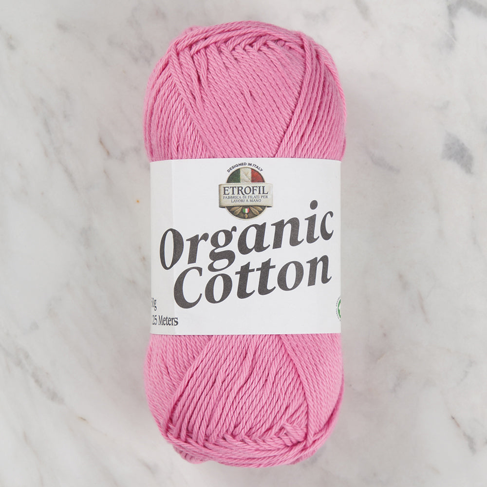 Etrofil Organic Cotton Pembe El Örgü İpi - 73437